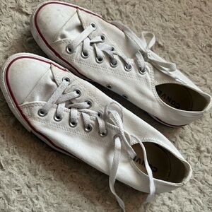 Converse White Lace-Up Sneakers